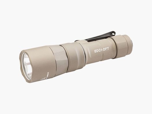 SureFire EDC1-DFT Turbo Tan – Dual Fuel EDC Taschenlampe 650 Lumen