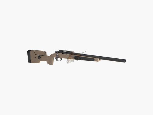 Fucile da cecchino a otturatore MLC-338 Deluxe Edition 130m/s libero da 18 anni -F- | Maple Leaf Dark Earth