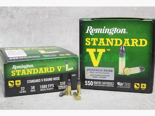 Remington Standard V .22 l.r. 38gr. 2,46g 550 pezzi prezzi all'ingrosso