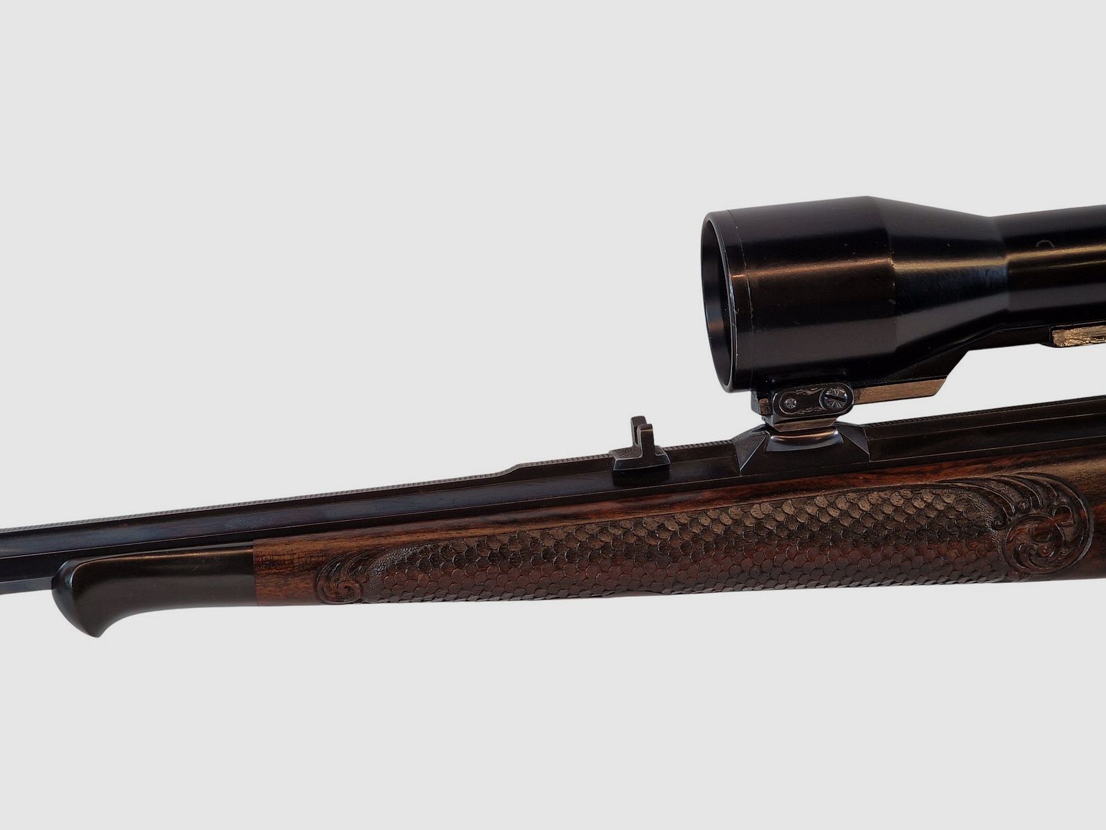 Outschar Ferlach Seitenschloss Kipplaufbüchse im Kal. 6,5x57R mit variabler Zeiss Optik