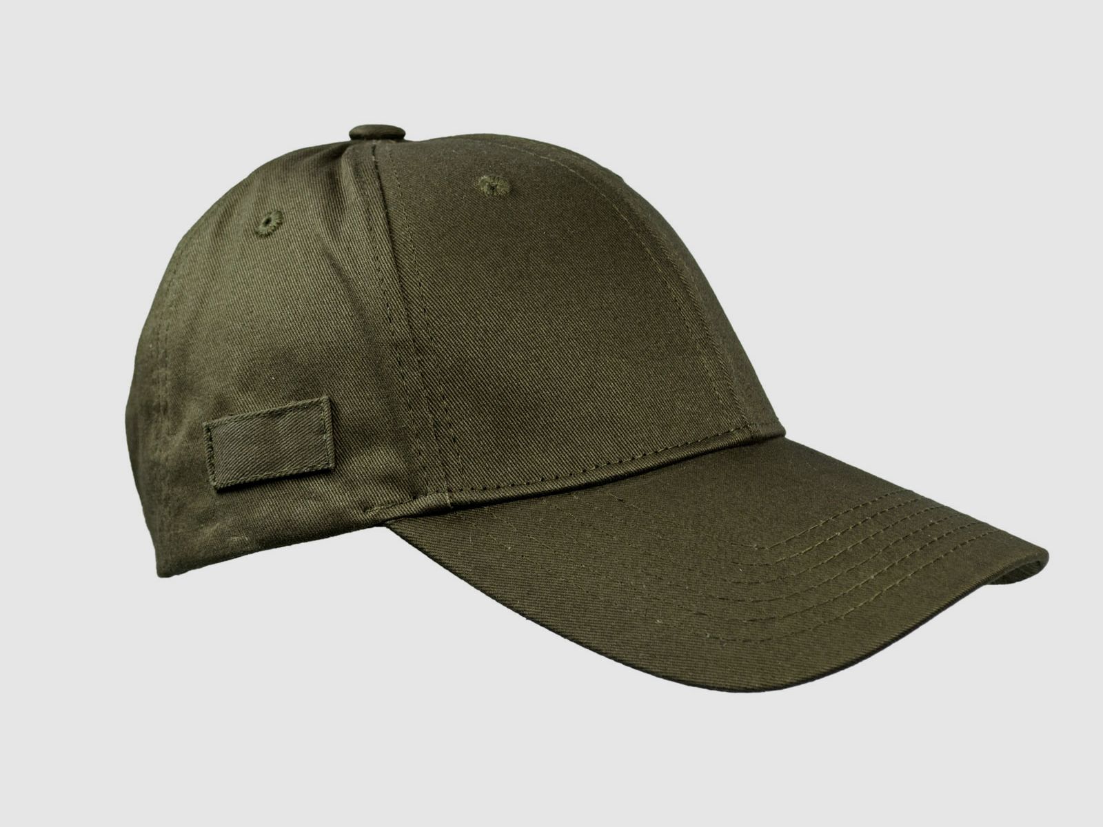 Gorra oliva con visera rota -