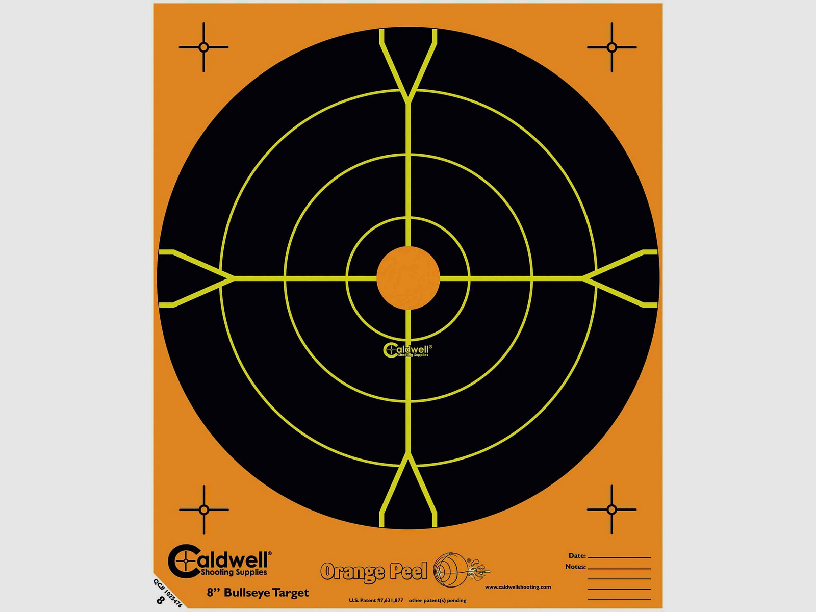 Caldwell Orange Pell Bullseye bersaglio 8'', 10pz.