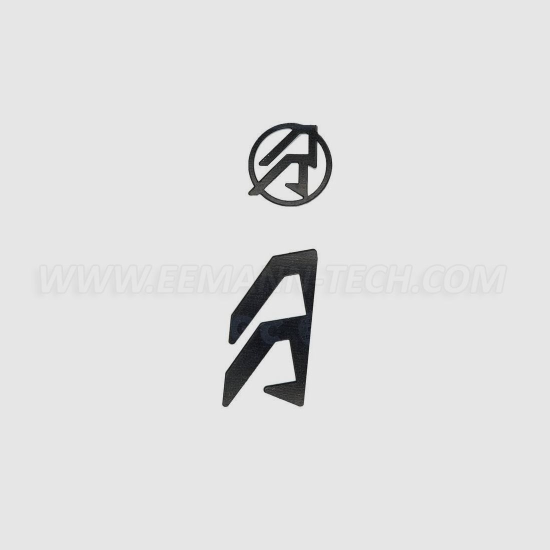 Logo inlays of the DAA Alpha-X holster, Version for hand: left hand, Color: Gold, image 3 of 3