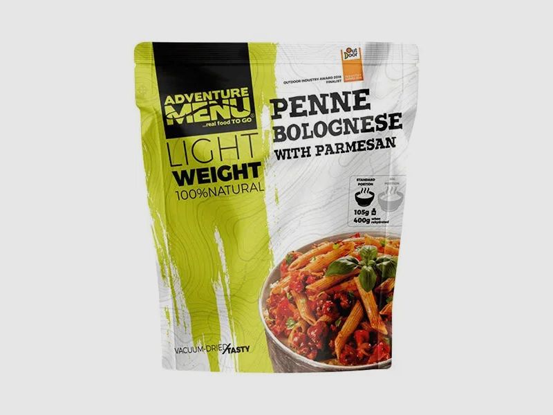 Adventure Menu Lightweight Penne mit Bolognesesauce und Parmesan