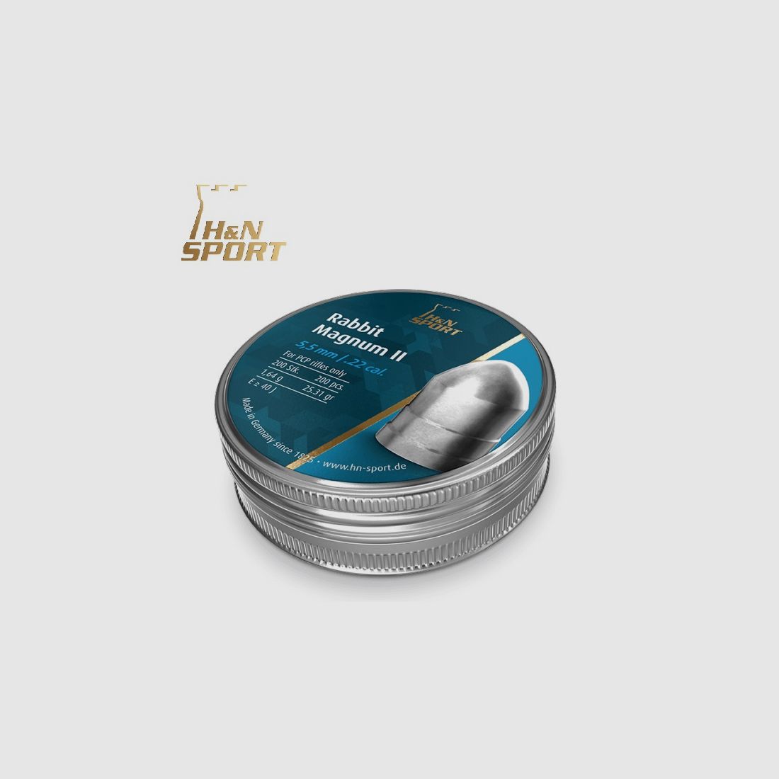 H&N Rabbit Magnum II Diabolos kal. 5,50 mm. Blik 200 st. van 1,64 g.