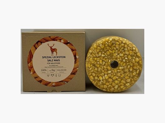 Wildlutscher Spezial Leckstein Salz Mais