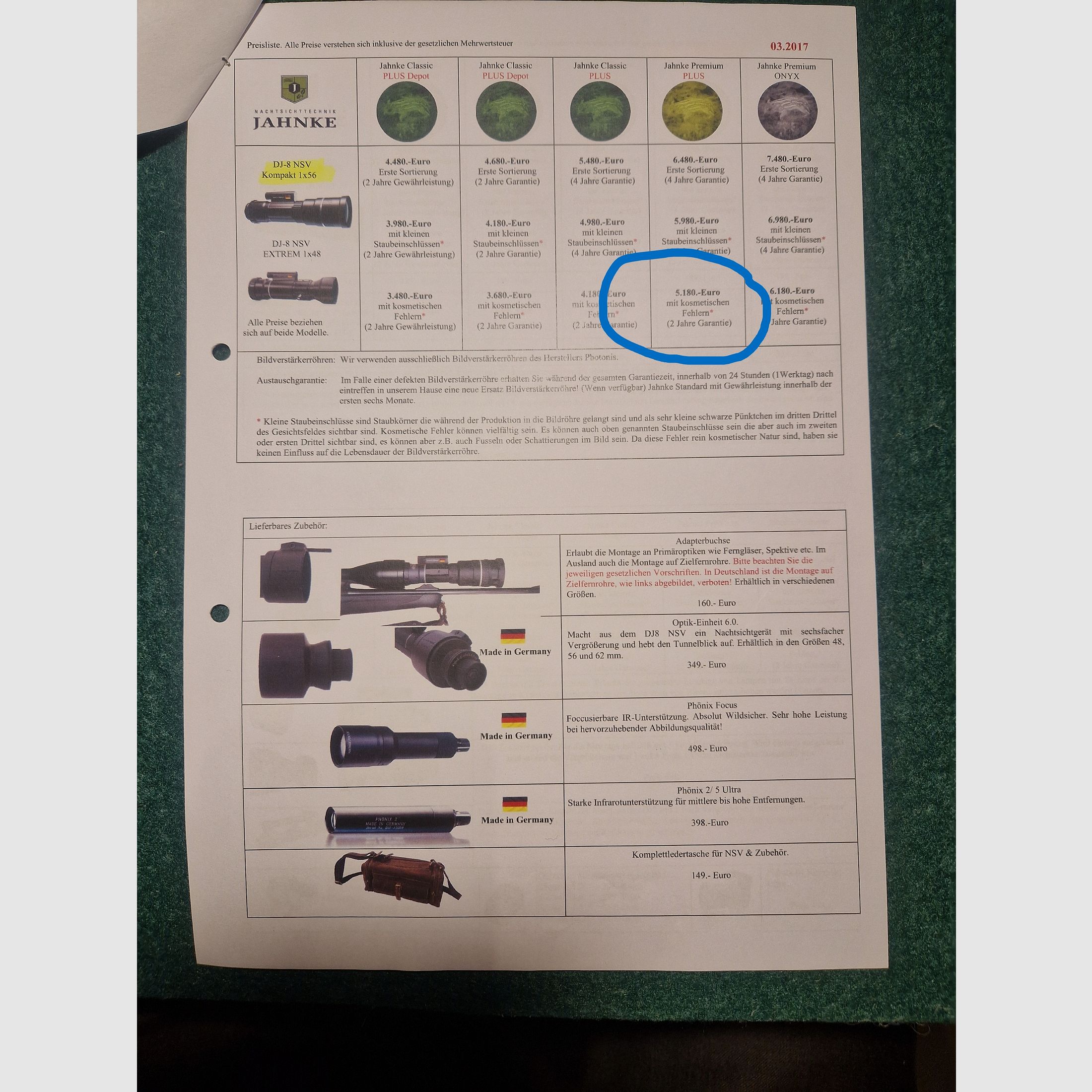 Jahnke DJ-8 NSV 1 x 48 mit allem Zubehör und Ruslan-Adapter