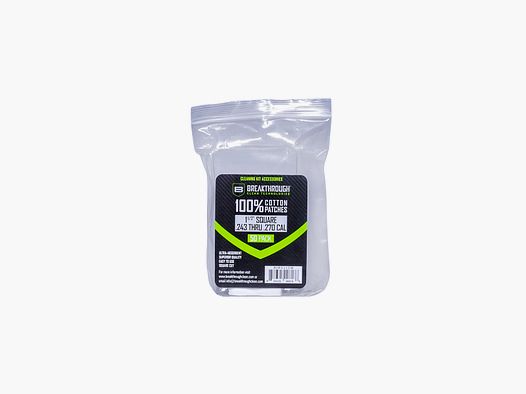 BREAKTHROUGH® .243 - .270 Parches de Algodón (1-1/2"-38mm) 50 UDS