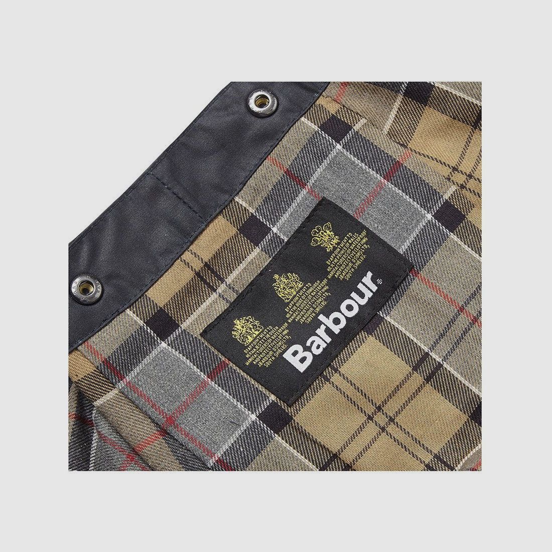 Barbour Hood Wax Cotton Navy