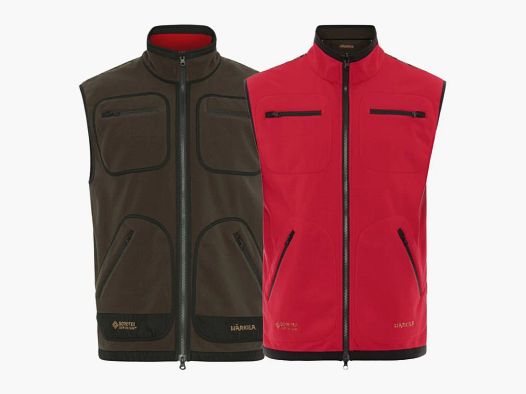 KAMIZELKA HARKILA KAMKO FLEECE WAISTCOAT BROWN / RED