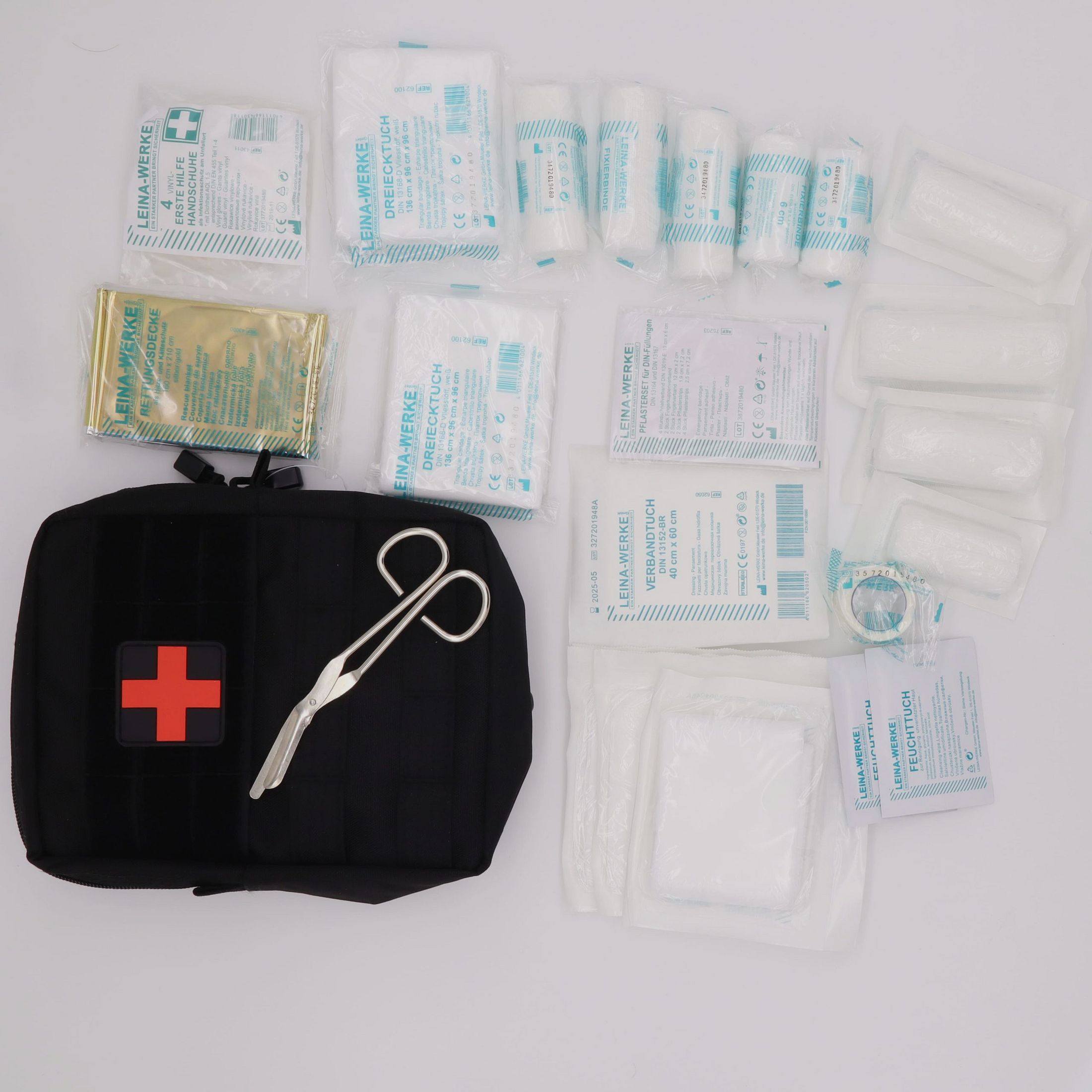 First Aid Set Leina Pro 43 pcs. Black
