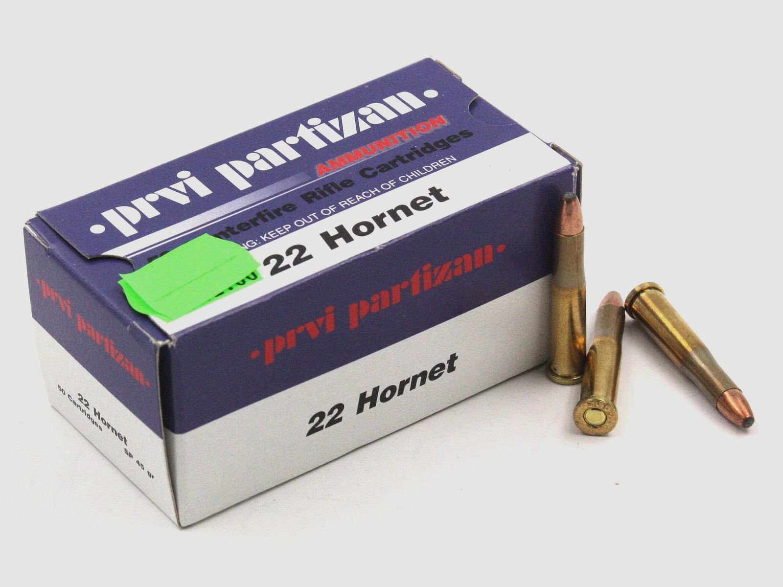 Prvi Partizan, 22 Hornet, SP, 45 gr., 50 pcs.