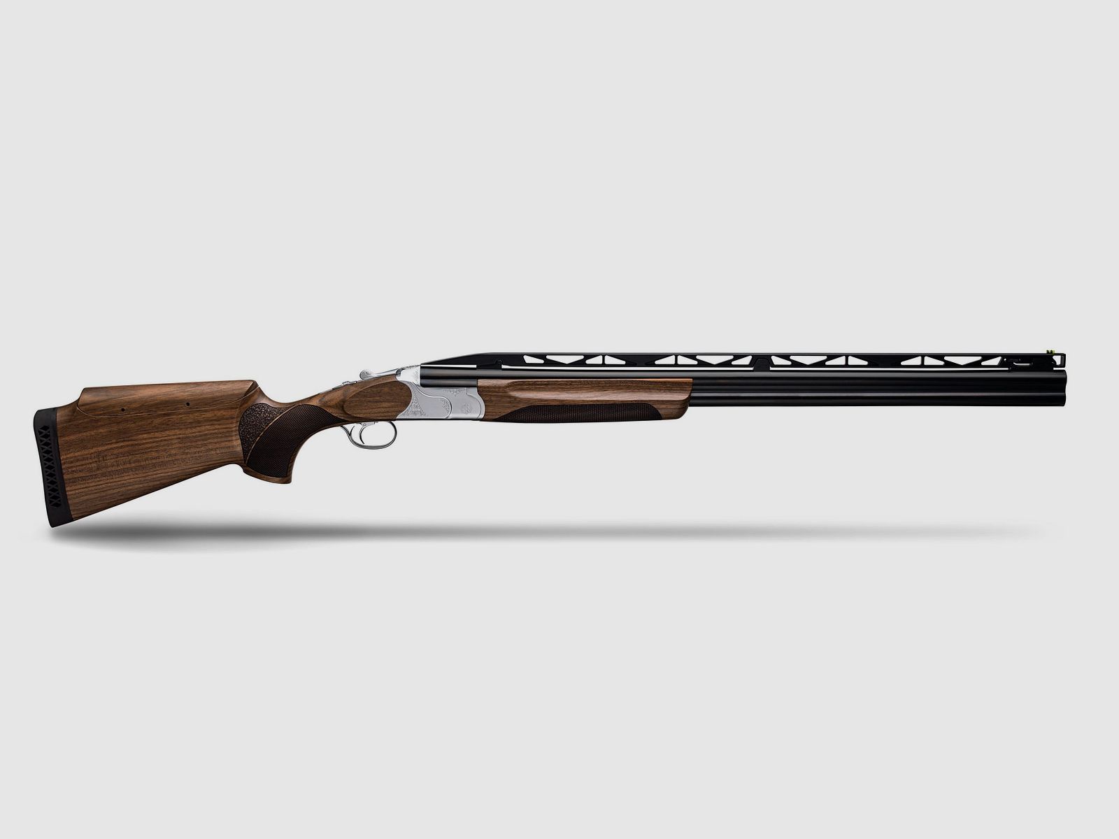 Huglu TRP DLX fusil superposé High Rib, rib réglable, cal. 12/76, canon de 76cm, argent