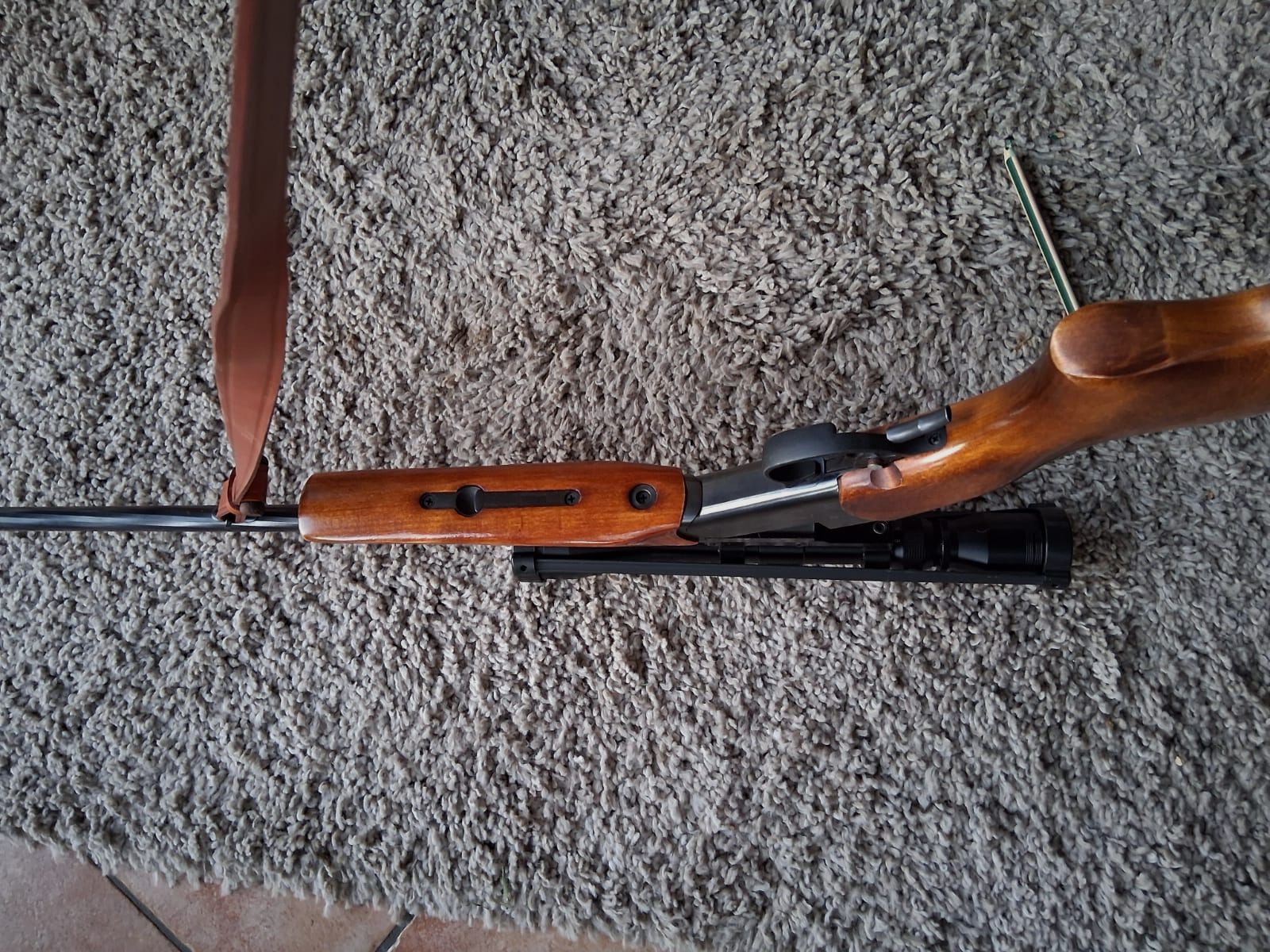 Langwaffe Baikal Kipplaufbüchse 222 Rem. mit Zielfernrohr 3-9x40