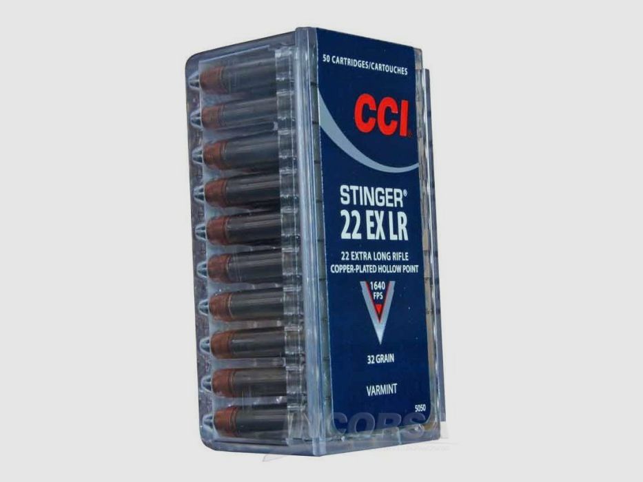 Amunicja CCI STINGER .22LR 2,07g/32gr, zdjęcie 1 z 3