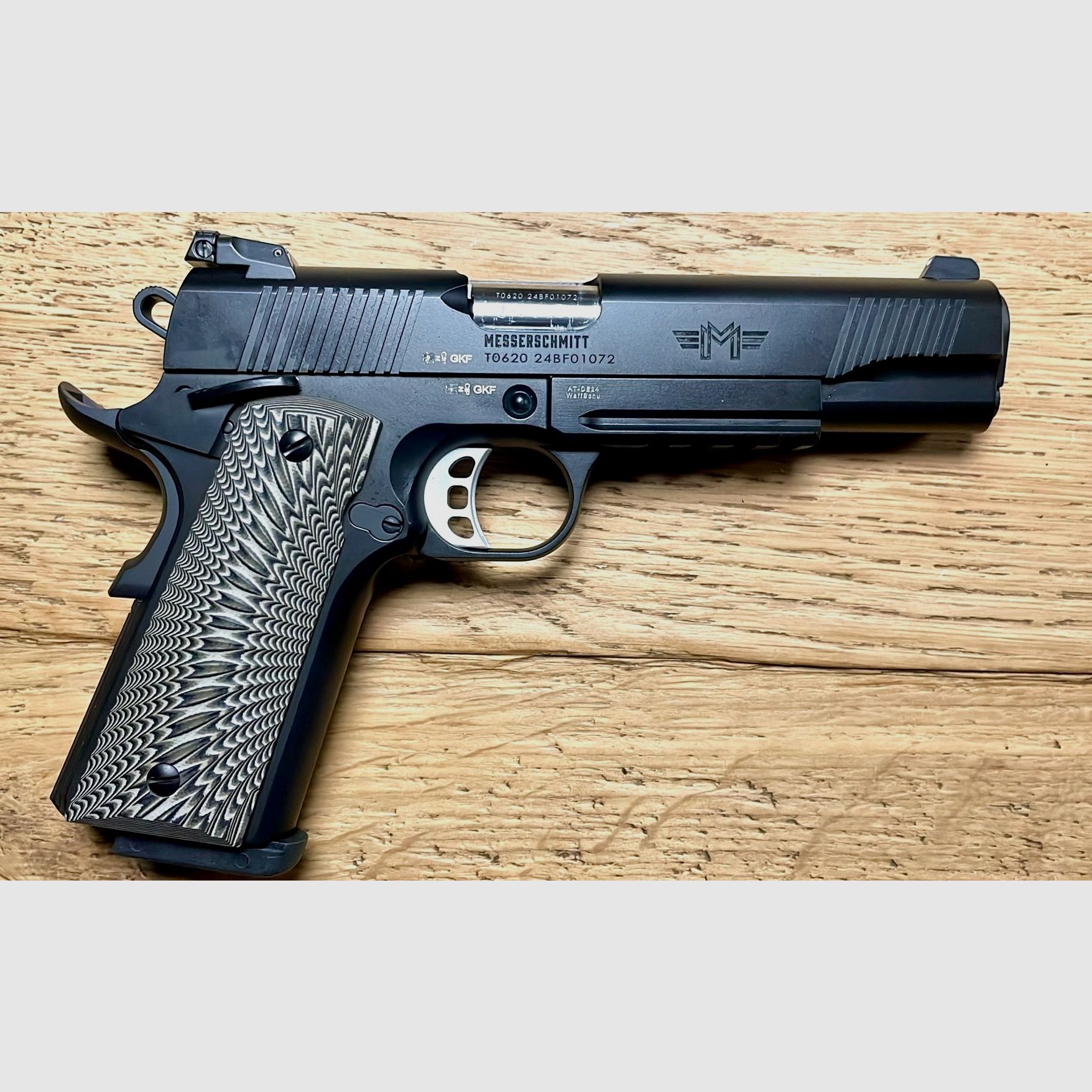 Messerschmitt ME 1911 Schwarz 5"LL Calibre9mmLuger  - en stock, imagen 2 de 5