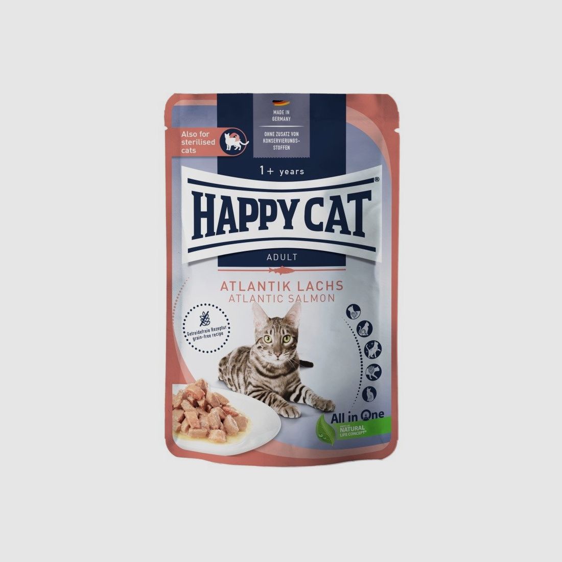 Happy Cat Katzen Nassfutter Culinary Atlantik Lachs 85 g x 24 Stk.