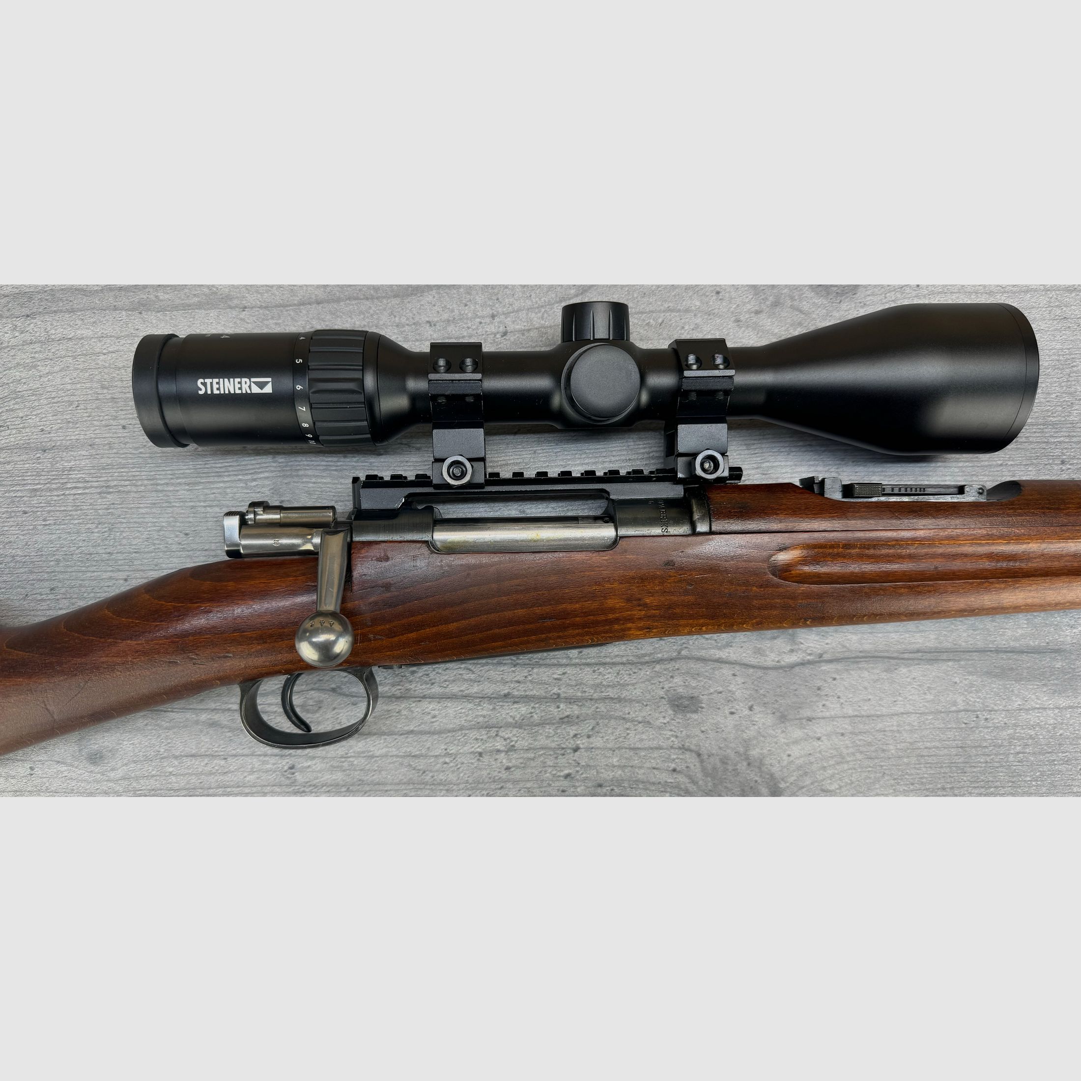 Carl Gustaf/ Husqvarna M/38 6,5x55mm mit Picatinny + Steiner Ranger 4