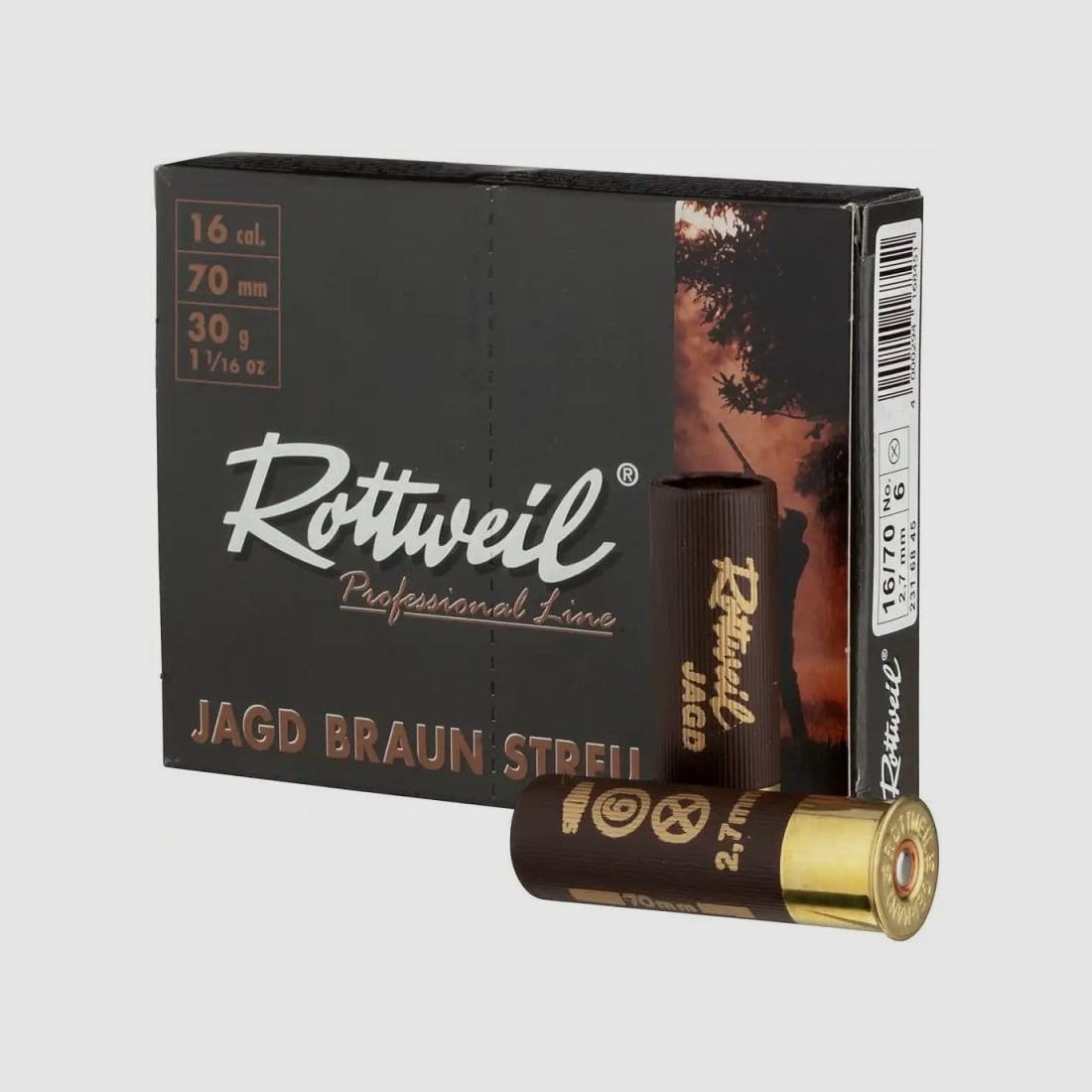 Rottweil Jagd Streu Plastik 16/70 2,7mm - 10 Stk.