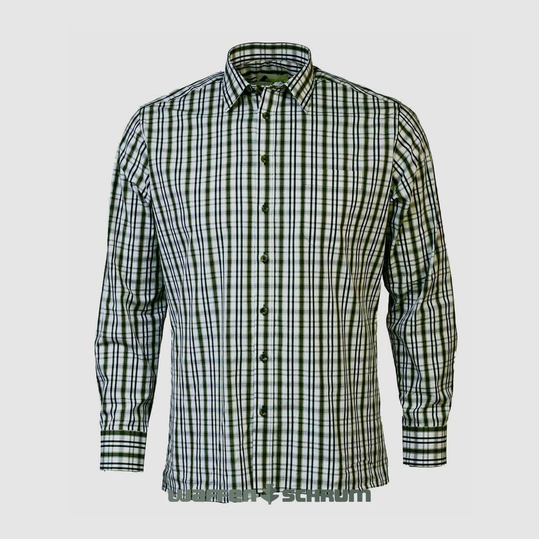 Camicia Skogen 1/1 manica Collo Kent Oliva