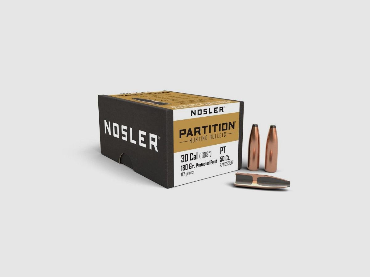 Nosler Partition Geschosse Kal. 30 – 180gr 50 Stk