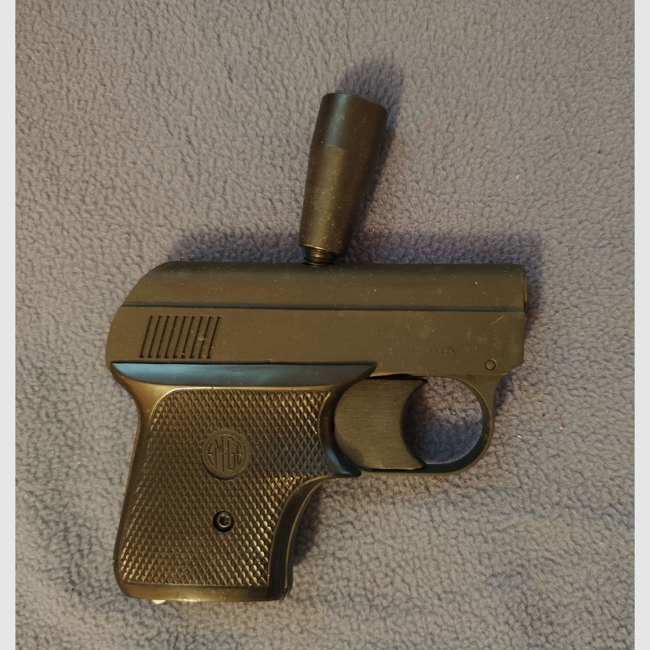 EM-GE 61 Startpistole 6 mm matt brüniert Signalpistole mit Zusatzlauf