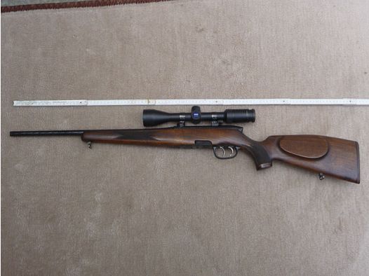 Steyr Mannlicher Mod. L, .243 Winchester, wersja krótka, długość lufy 50 cm, Steyr Schwenkmontage, Zeiss 3-9x42, Abs. Duplex