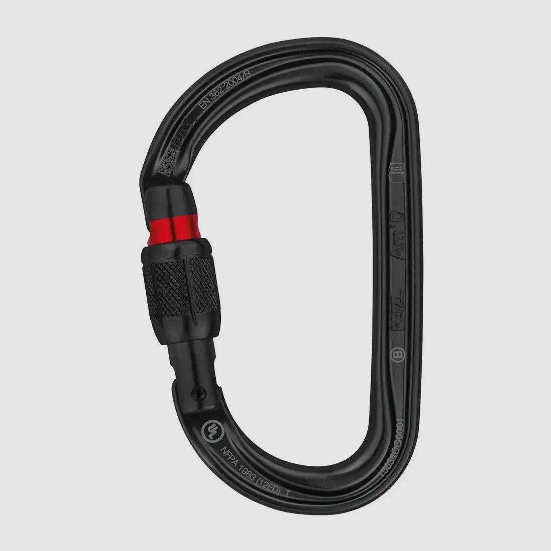 Petzl carabiner AmD Screw Lock black
