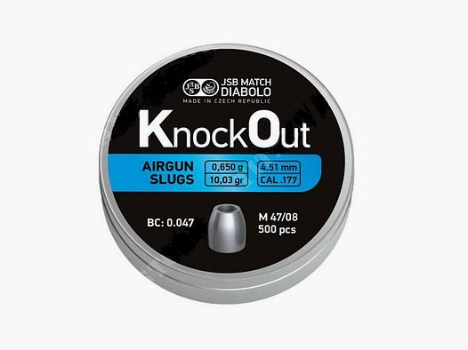 JSB Kogels Knockout Kal. 4,51mm 500st