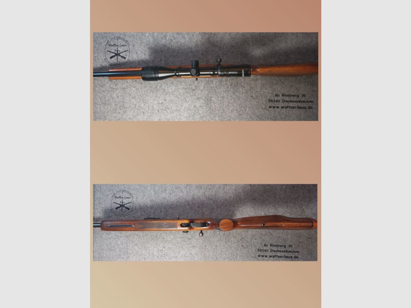 Carl Walther Ulm KK Single-shot Sport Rifle with ZF Tasco 2.5-10x42