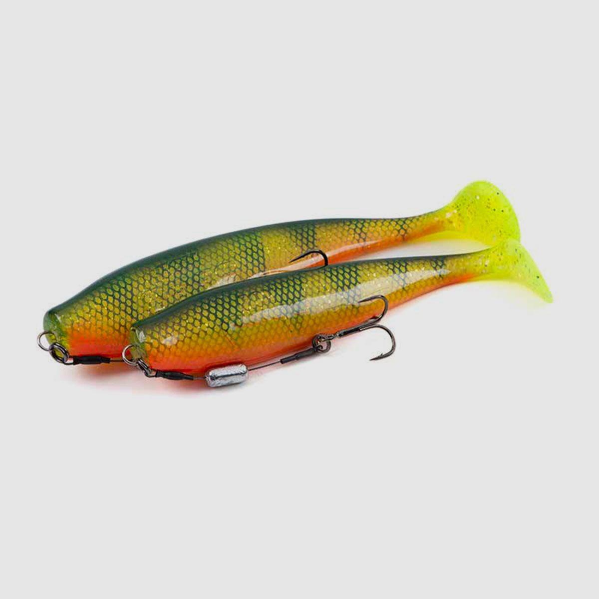 FOX RAGE – ULTRA UV ZANDER PRO SHADS | LOADED SOFTBAITS | 16cm 6.3″ 39g | Natural Perch, image 2 of 4