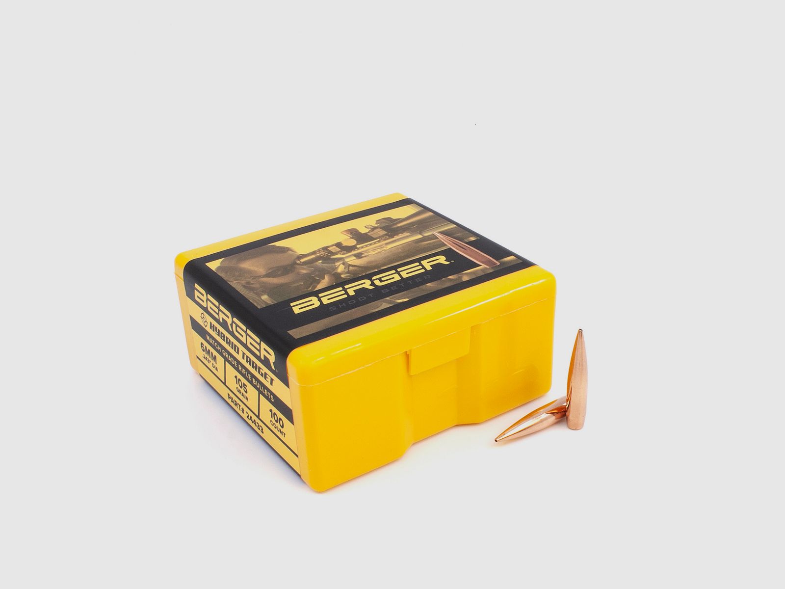 Berger Geschoss 6mm/.243 Hybrid Target 105GR 100 Stück