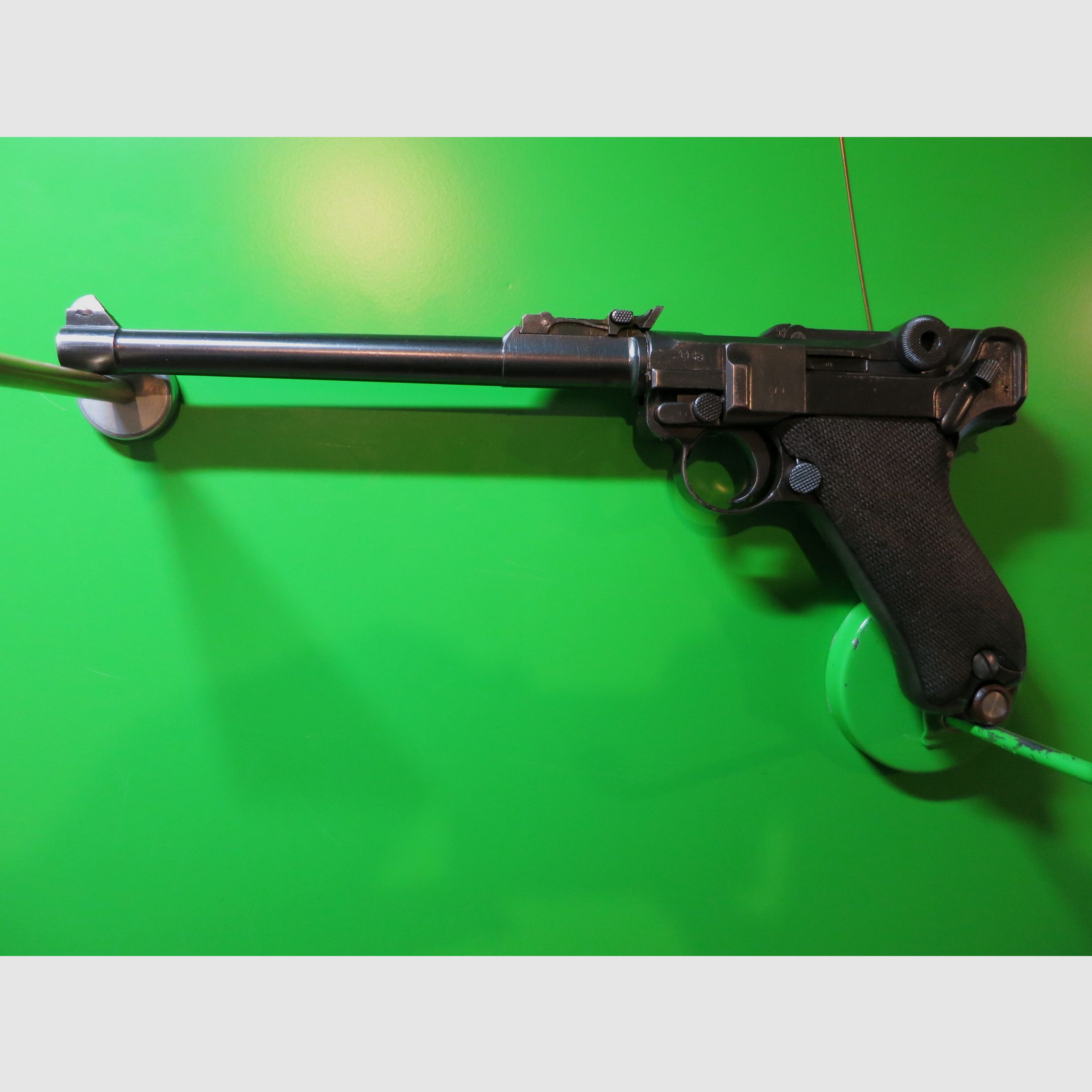 Deutsche Waffen- und Munitionsfabriken (DWM) 1918 , lange Pistole 08 P08, Ari P08 (Artillerie), 9 mm Luger     #48, Bild 1 von 14