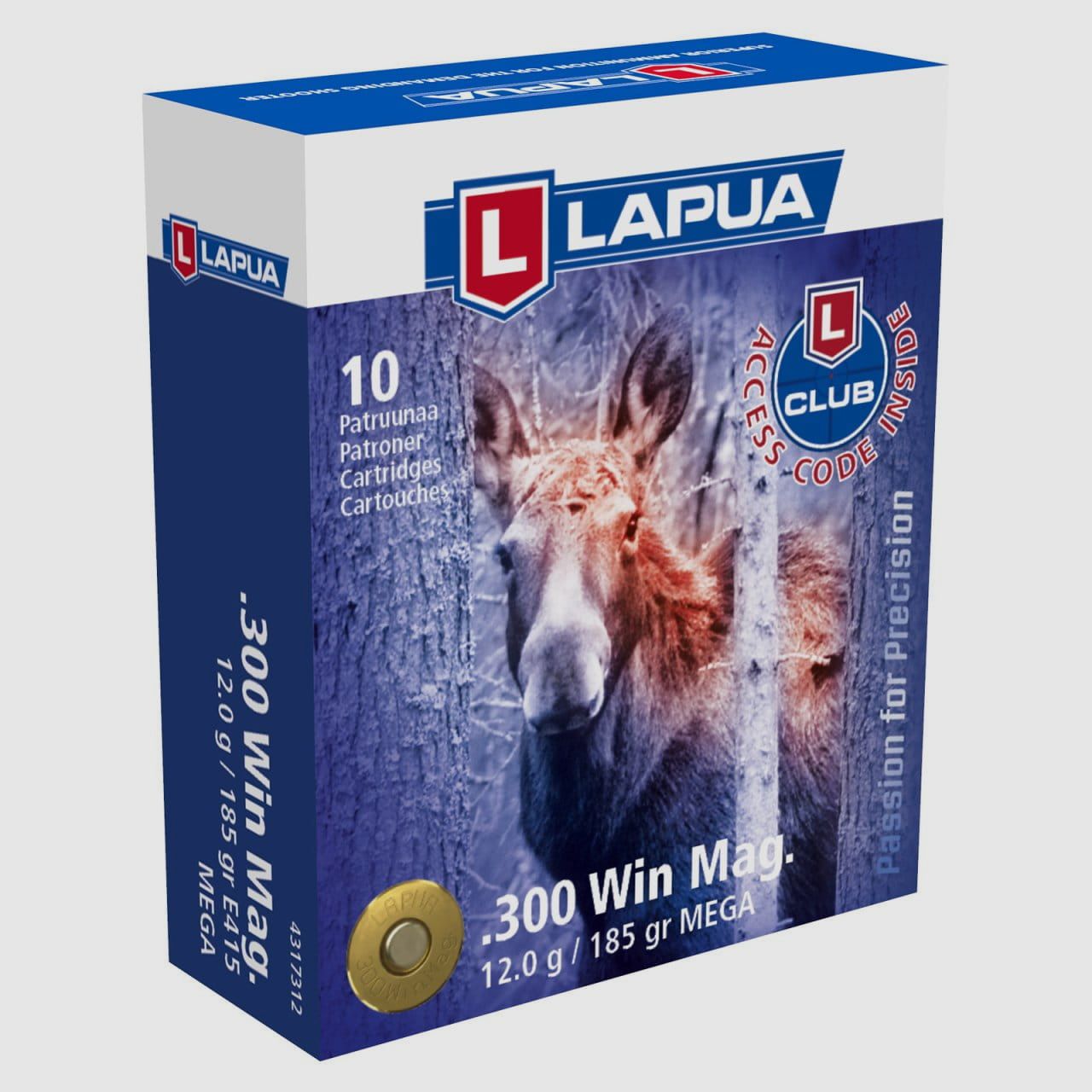 Lapua .300 Win Mag Mega 185 grs. 10 pcs.
