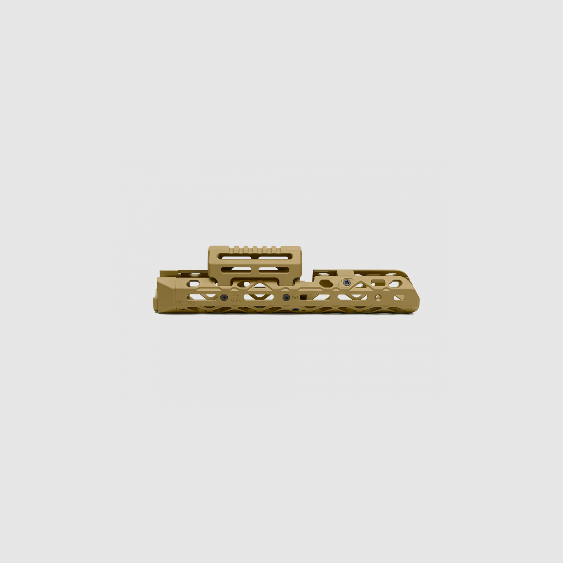 KPYK Medium AK M-LOK Handschutz mit kurzem Gasrohrcover CRC 1U020A Coyote Tan