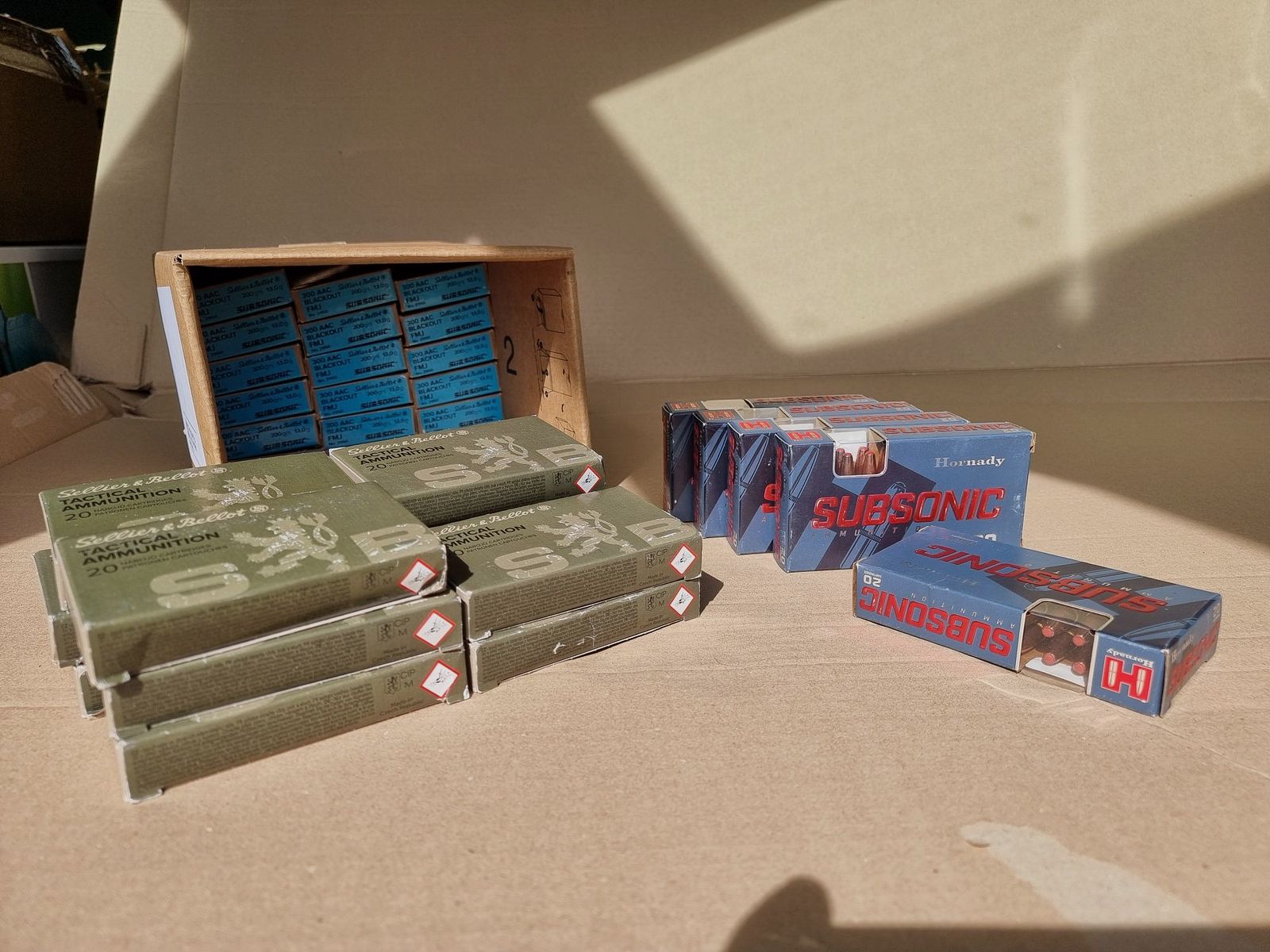 Munition .300 AAC Blackout Subsonic S&B FMJ 200gr und Hornady Sub-X 190gr - 680 Schuss