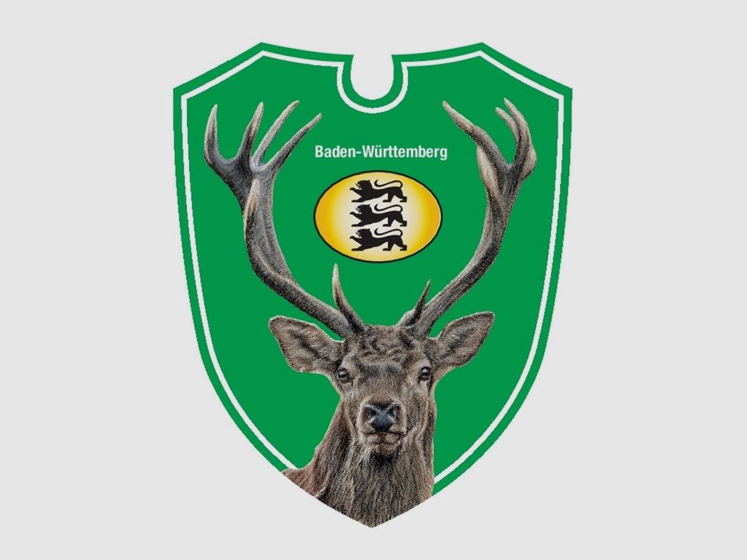 Dual optics car hunting signs state coat of arms