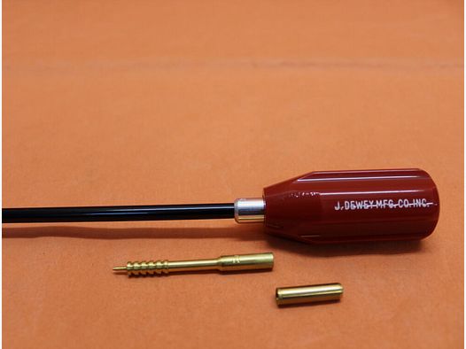 Dewey Dewey tige de nettoyage (30C-17) .30 - 9mm, L=44cm, acier à ressort avec revêtement en nylon, à billes
