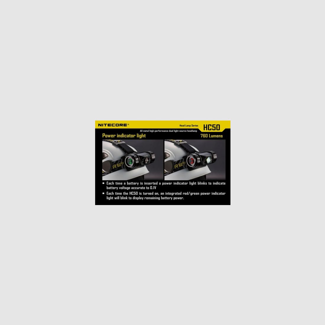 Nitecore HC50 linterna frontal 760 lúmenes, imagen 17 de 25