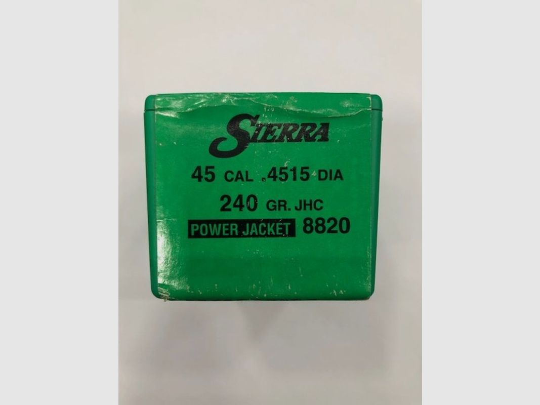 SIERRA Geschosse Kal. 45 mm 240 gr JHC, Bild 1 von 2