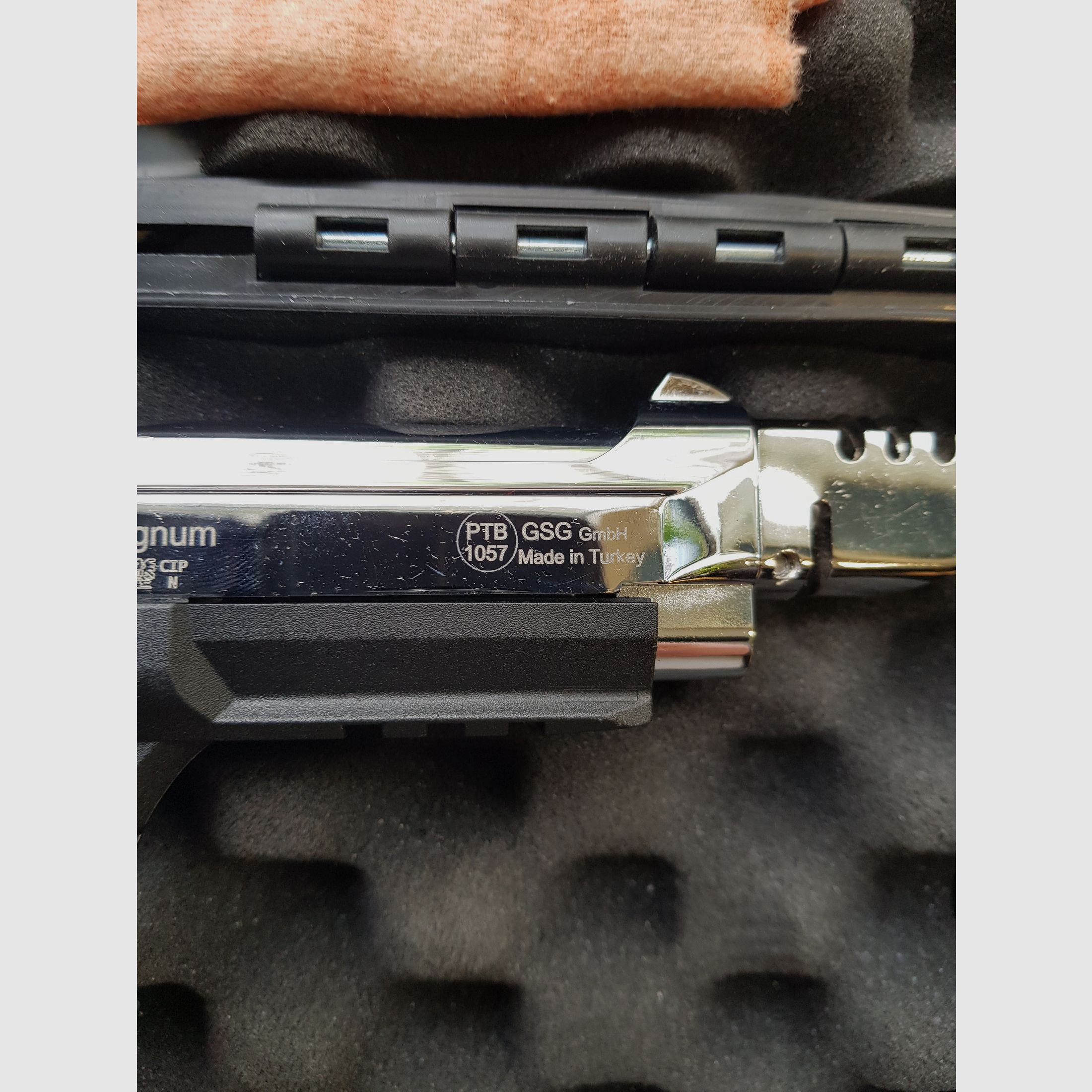 Ekol Firat Magnum Chrom Schreckschusspistole 9mm P.A.K. Samlerstück mit Kompensator