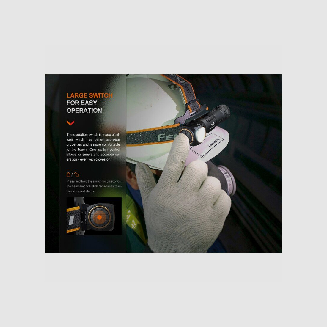 Fenix HM61R V2.0 1600 Lumen lampada frontale / luce multifunzionale / luce da caccia