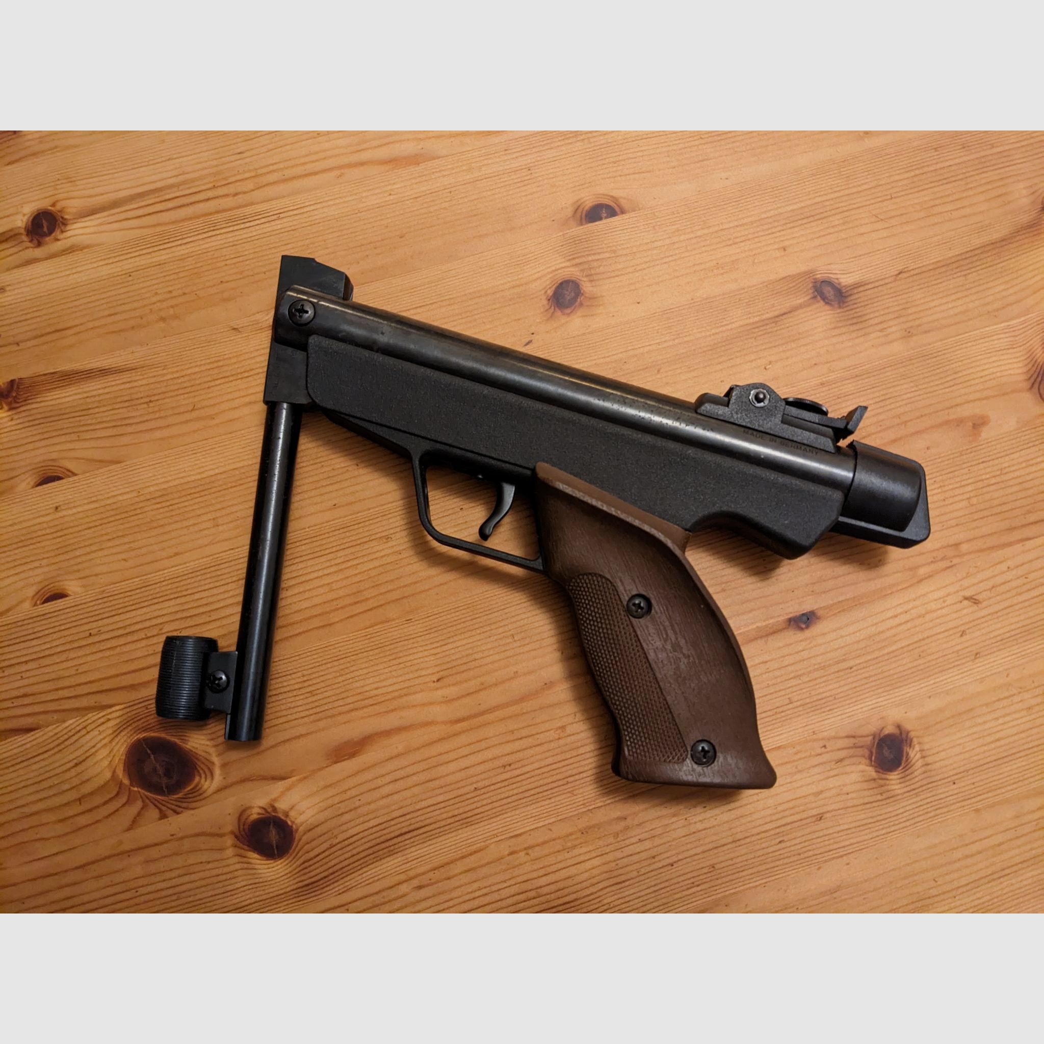 Diana luchtpistool model 5 G pistool kal. 4,5mm diabolo knikker