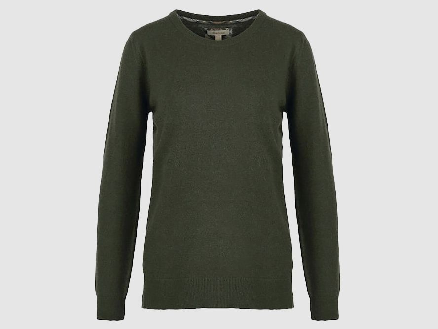 Barbour Pullover Damen Pendle Crew warm olive/ fawn