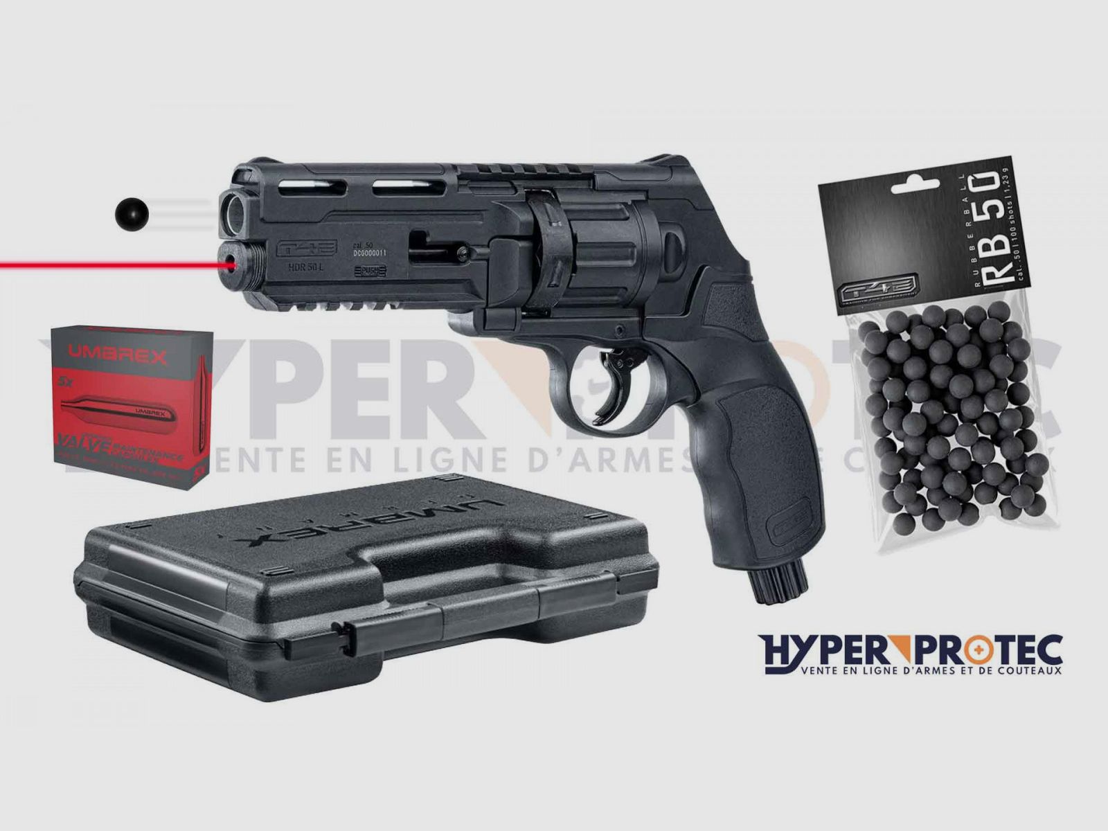 Klaar om te Schieten Pakket T4E HDR50 TR50 GEN2 LASER, afbeelding 2 van 5