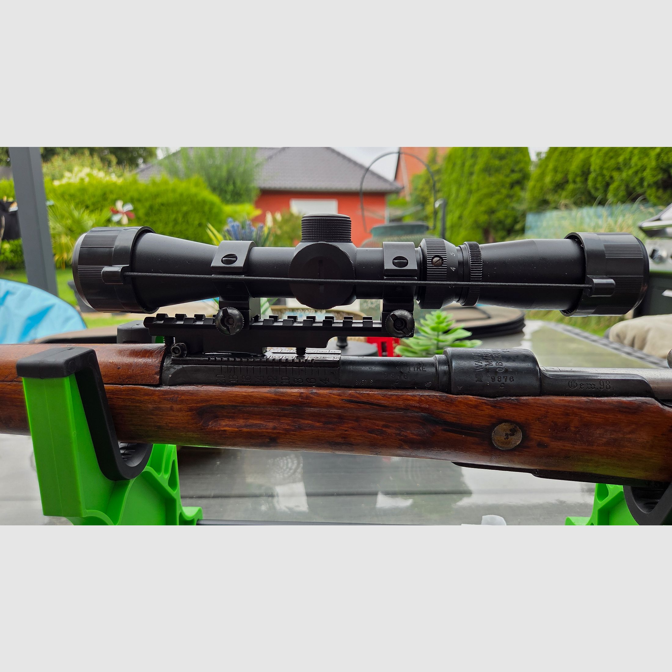 Mauser G98*Kal. 8x57 IS*Telescopische richtkijker*Totale lengte 1250 mm*Loop 740 mm