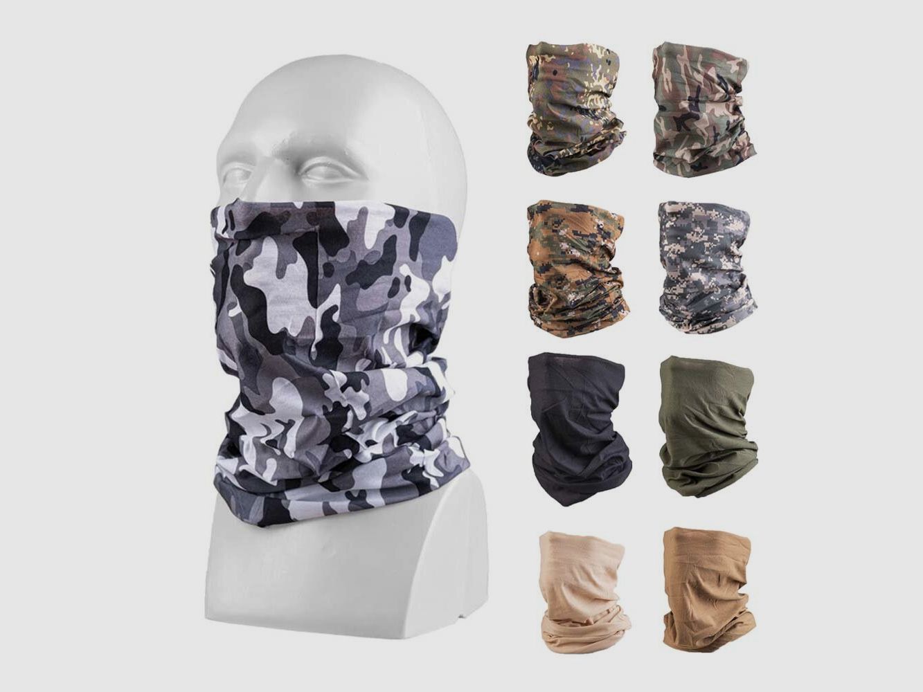 Écharpe tubulaire multifonctionnelle