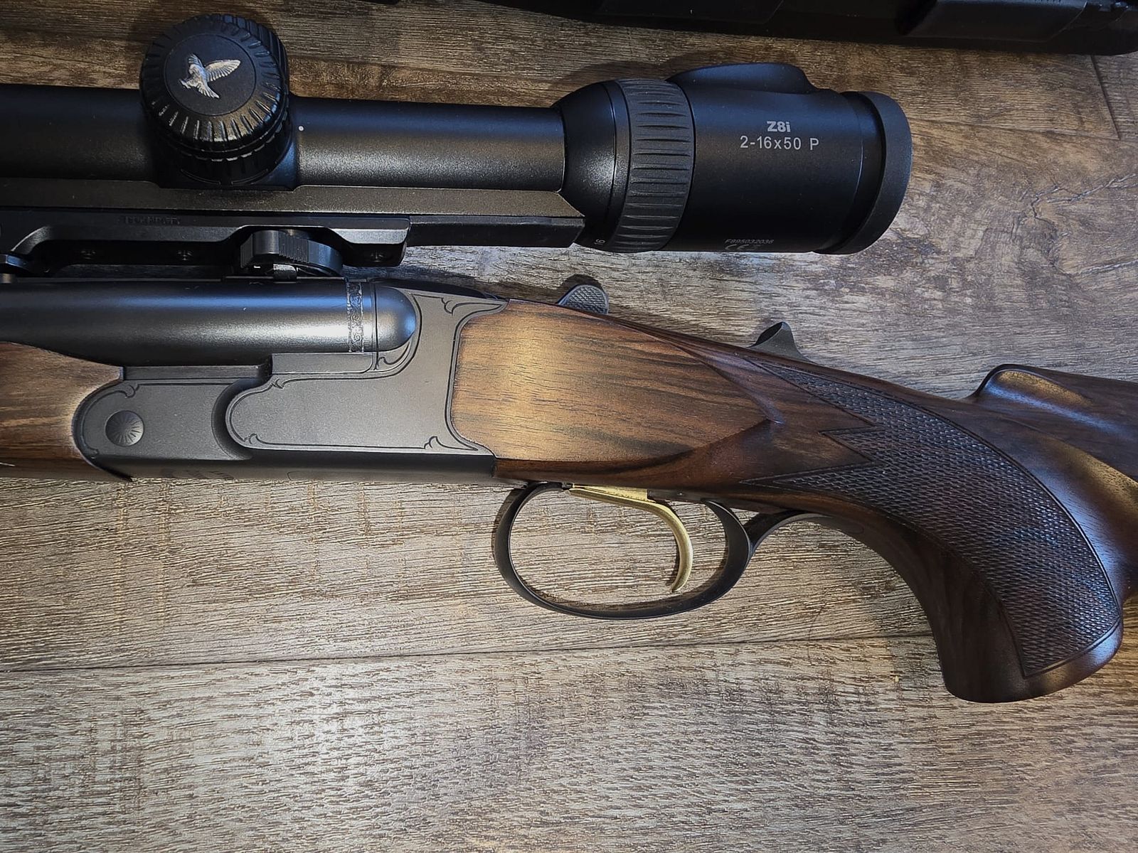 Nagelneues Set: KRIEGHOFF Classic Doppelbüchse 8x57 IRS mit Swarovski Z8i, original Krieghoff Montage, Koffer, Munition, offiziell bei Krieghoff eingeschossen 