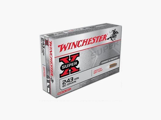 WINCHESTER 243 WIN 100 GRS POWER POINT 20 STK