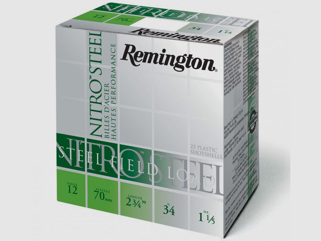 Cartucce da caccia 12/70 REMINGTON Nitro-Steel 34gr. P-4, immagine 1 di 2